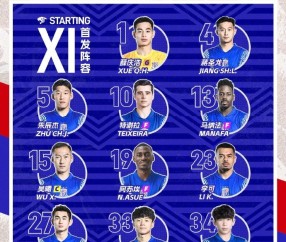 中超第24轮申花战泰山，李可吴曦出战、克雷桑泽卡伤缺